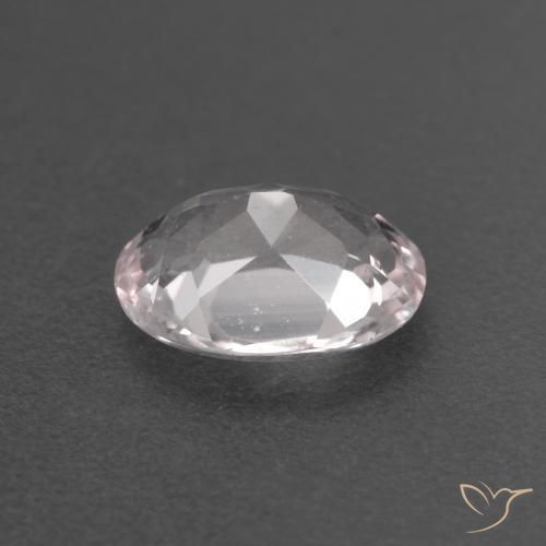 Morganite Rose clair naturelle ovale, 0.80 ct, VS