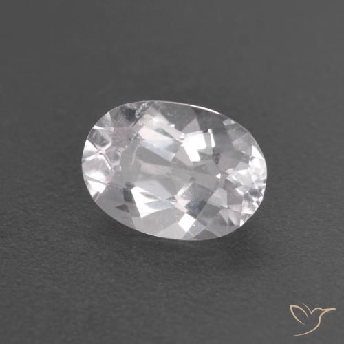 Morganite Rose très clair naturelle ovale, 0.63 ct, VS