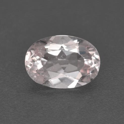 Morganite rose naturelle coupe ovale, 0,81 ct, VS