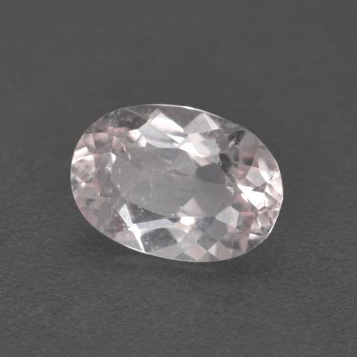 Morganite rose naturelle coupe ovale, 0,81 ct, VS