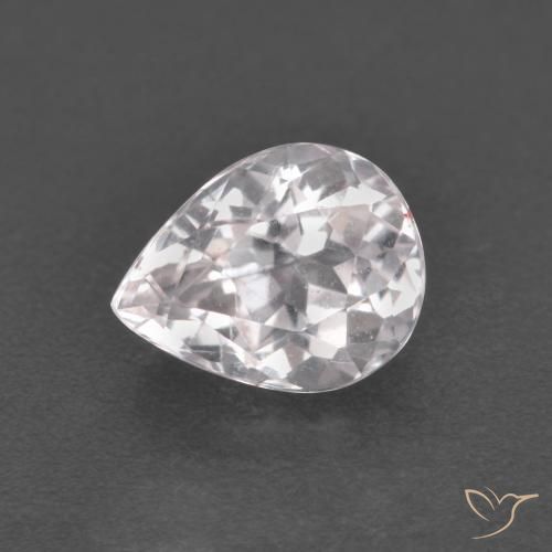 Morganite Rose clair naturelle En forme de poire, 1.11 ct, VS