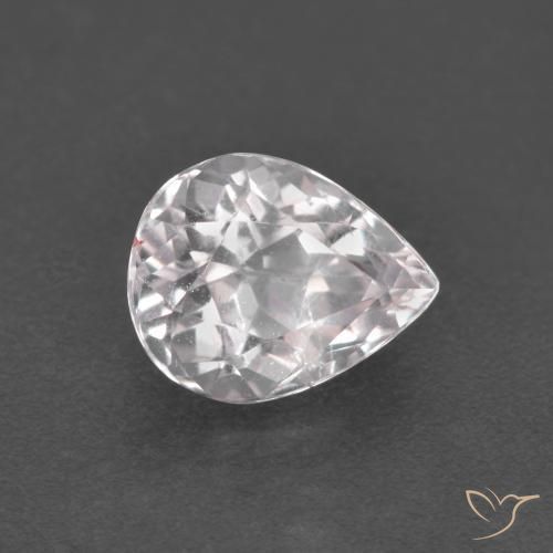 Morganite Rose clair naturelle En forme de poire, 1.11 ct, VS