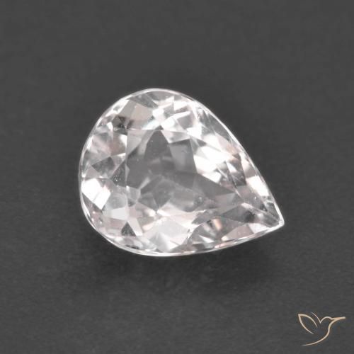 Morganite Rose clair naturelle En forme de poire, 1.18 ct, VS