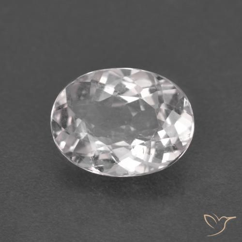 Morganite rose naturelle coupe ovale, 1,09 ct, VS