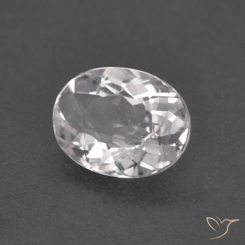 Morganite rose naturelle coupe ovale, 1,09 ct, VS