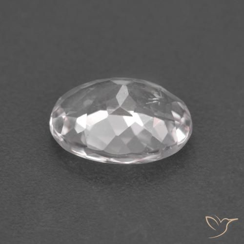 Morganite rose naturelle coupe ovale, 1,09 ct, VS