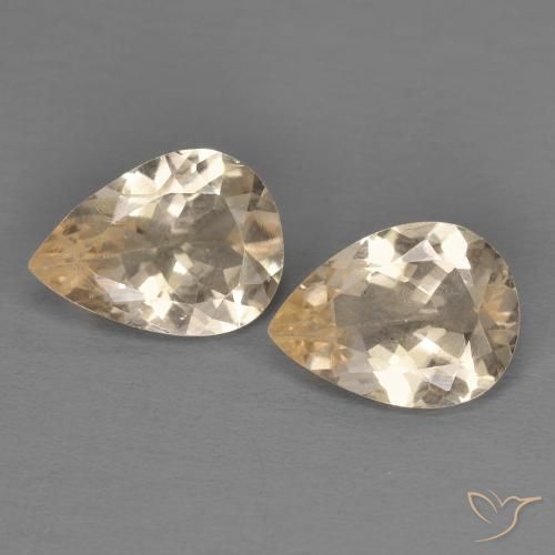 1.63ctw Naturel Or Morganite, En forme de poire, VS
