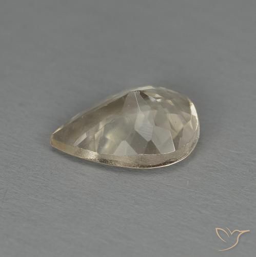 Morganite Doré léger naturelle En forme de poire, 1.00 ct, VS