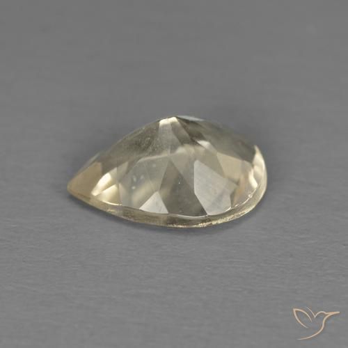 Morganite Doré léger naturelle En forme de poire, 0.83 ct, VS