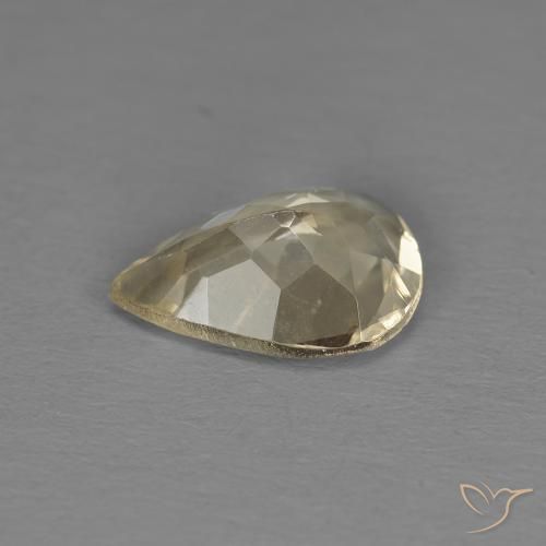 Morganite Doré léger naturelle En forme de poire, 0.79 ct, VS