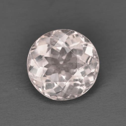 Morganite rose naturelle coupe roude, 1,53 ct, VVS-VS