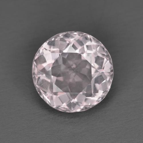 Morganite rose naturelle coupe roude, 1,85 ct, VVS-VS