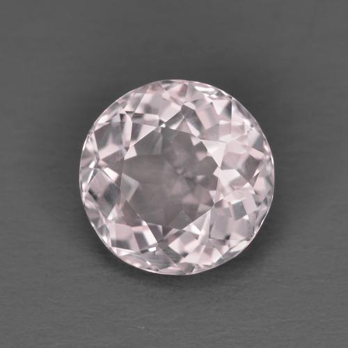 Morganite rose naturelle coupe roude, 1,85 ct, VVS-VS