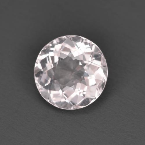 Morganite rose naturelle coupe roude, 1,33 ct, VVS-VS