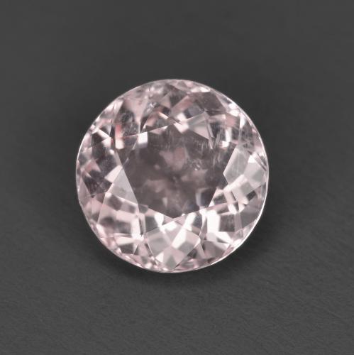 Morganite rose naturelle coupe roude, 1,60 ct, VS