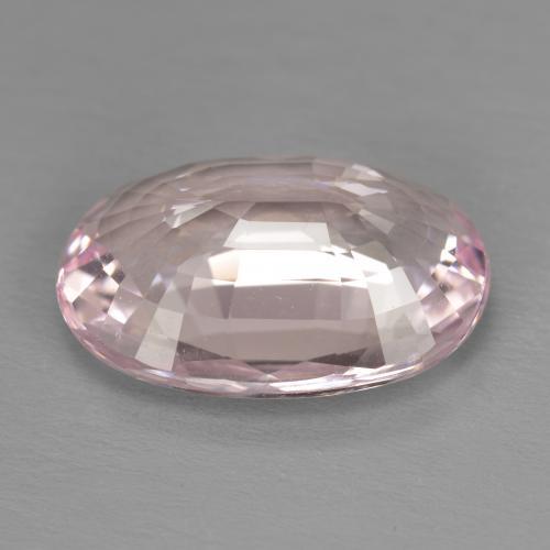 Morganite Rose bubblegum très clair naturelle Coupe ovale, 6.14 ct, VVS