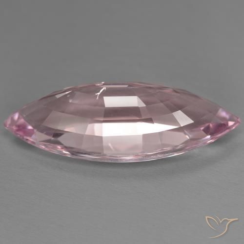 Morganite Rose bubblegum léger naturelle Marquise, 13.37 ct, VS