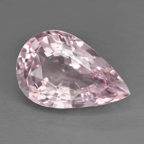 Morganite rose naturelle en forme de poire, 11,77 ct, VVS