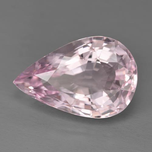 Morganite rose naturelle en forme de poire, 11,77 ct, VVS