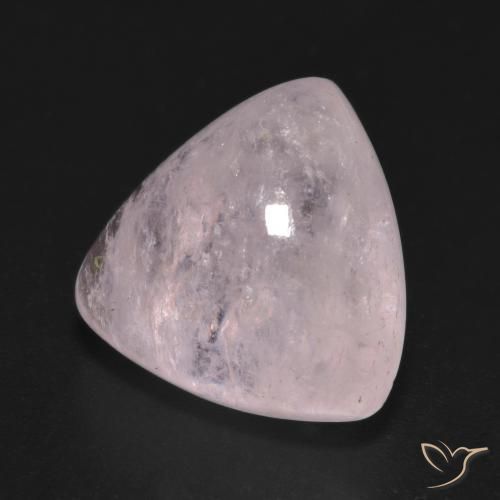 Morganite Rose corail naturelle Trillion, 9.27 ct, Translucide