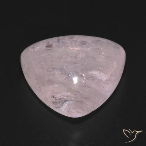 Morganite Rose corail naturelle Trillion, 9.27 ct, Translucide