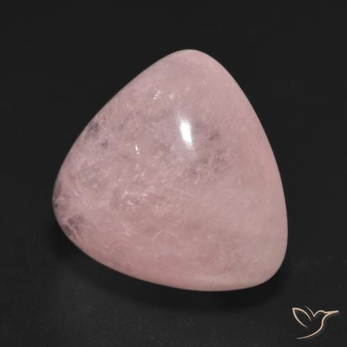Morganite Rose moyen-léger naturelle Trillion, 12.36 ct, Translucide