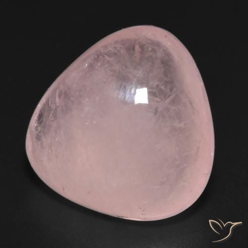 Morganite Rose corail naturelle Trillion, 14.42 ct, Translucide