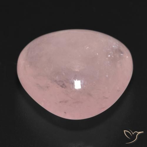 Morganite Rose corail naturelle Trillion, 14.42 ct, Translucide