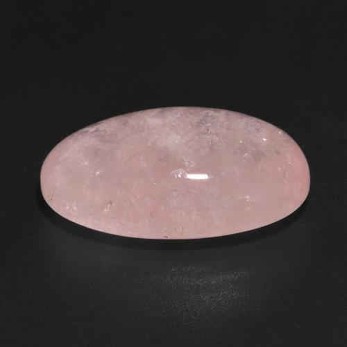 Morganite rose moyen naturelle coupe ovale, 13,64 ct, translucide