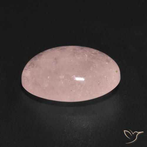 Morganite Rose corail naturelle ovale, 5.66 ct, Translucide