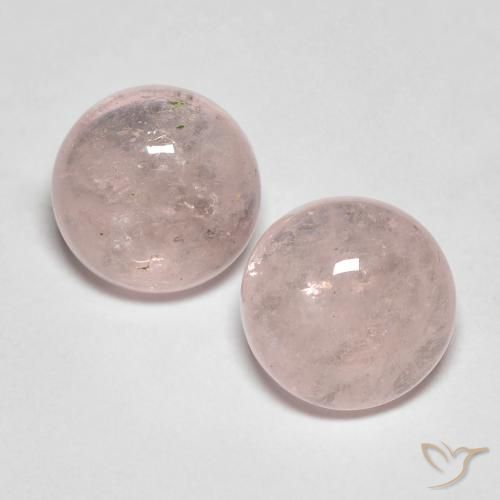 4.26ctw Naturel Rose moyen Morganite, Tour, Translucide