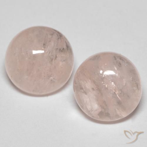 4.25ctw Naturel Rose moyen Morganite, Tour, Translucide