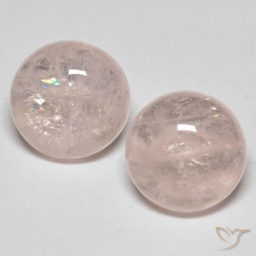7.05ctw Naturel Flamant rose Morganite, Tour, Translucide