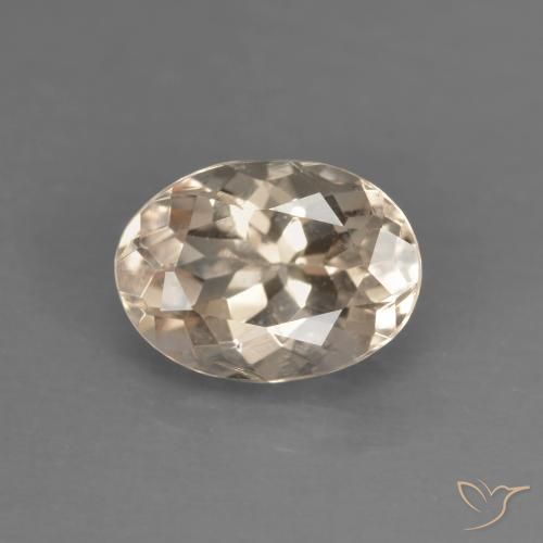 1.08ct Naturel Saumon Rose Morganite, ovale, VVS-VS