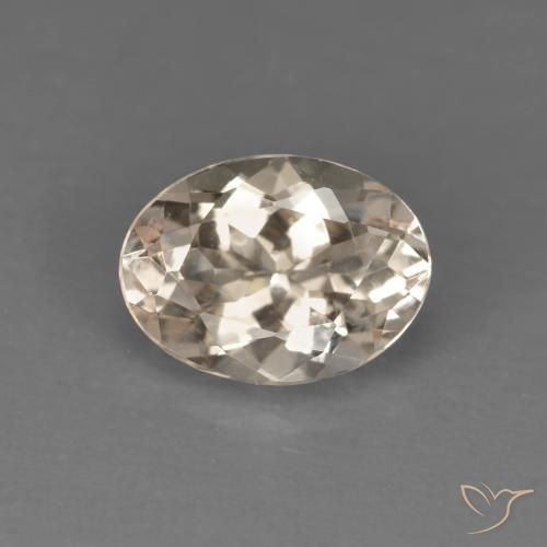 1.03ct Naturel Saumon Rose Morganite, ovale, VVS-VS