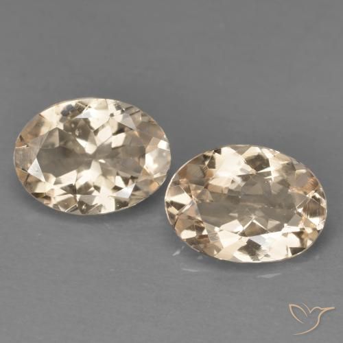 1.65ctw Naturel Saumon Rose Morganite, ovale, VVS-VS