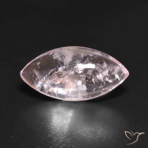 3.86ct Naturel Rose léger Morganite, Marquise, Transparent