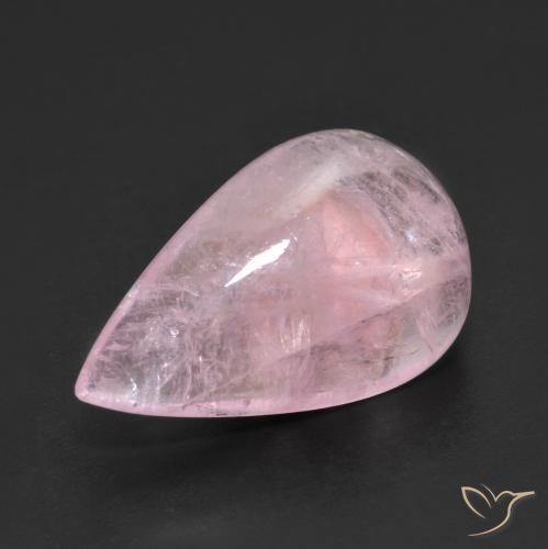 Morganite Rose clair naturelle En forme de poire, 8.04 ct, Translucide