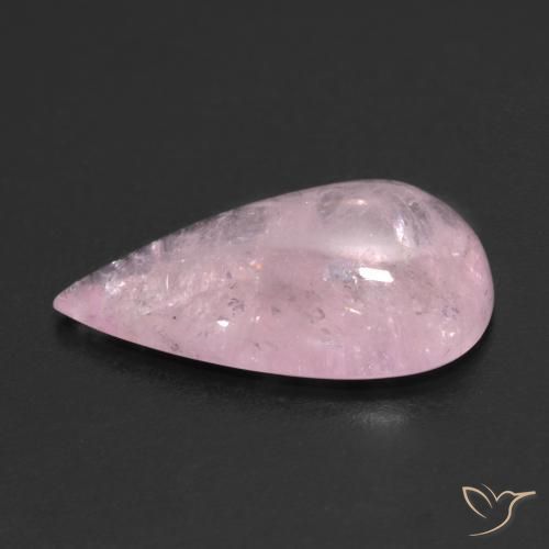 Morganite Rose clair naturelle En forme de poire, 8.04 ct, Translucide