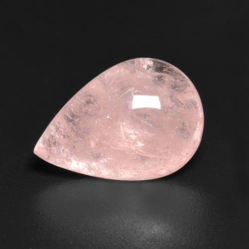 Morganite rose naturelle en forme de poire, 4,46 ct, translucide