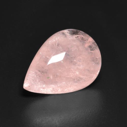 Morganite rose naturelle en forme de poire, 4,46 ct, translucide