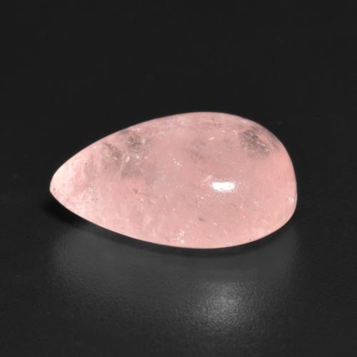 Morganite rose naturelle en forme de poire, 4,46 ct, translucide