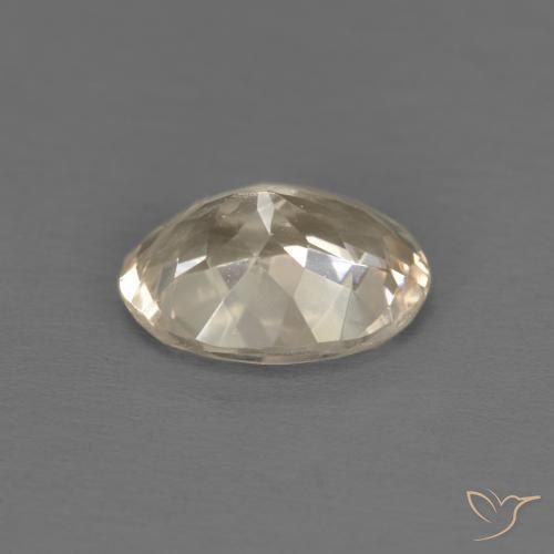 Morganite Doré léger naturelle ovale, 1.09 ct, VVS-VS