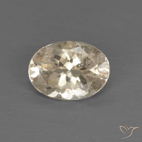 1.08ct Naturel Jaune clair Morganite, ovale, VS