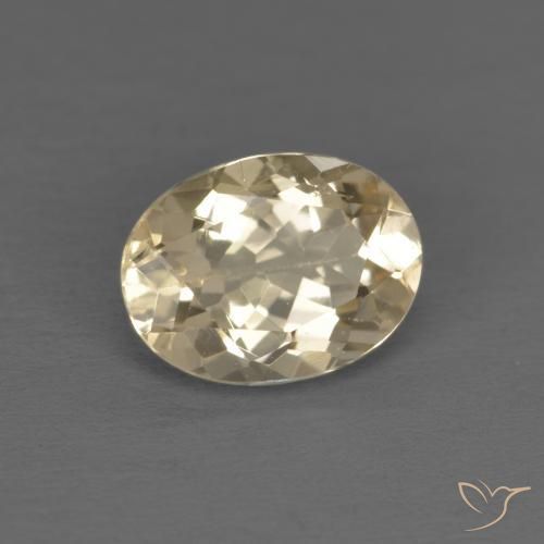 Morganite Crème naturelle ovale, 1.15 ct, VS
