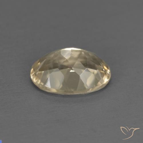 Morganite Crème naturelle ovale, 1.15 ct, VS