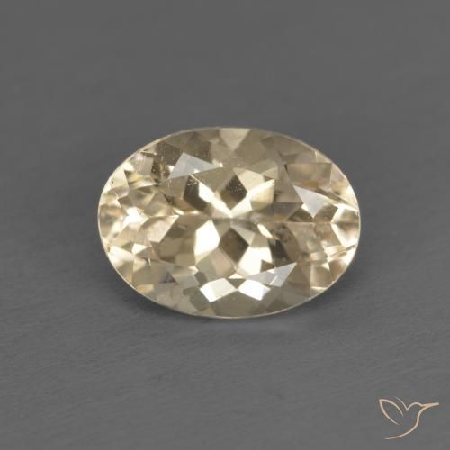 1.29ct Naturel Doré léger Morganite, ovale, VS