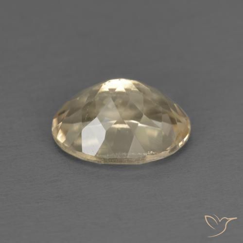 Morganite Doré léger naturelle ovale, 1.29 ct, VS