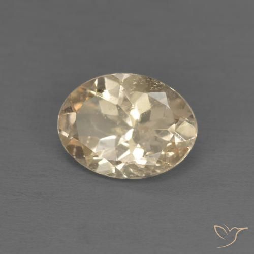 Morganite Crème naturelle ovale, 0.94 ct, VS