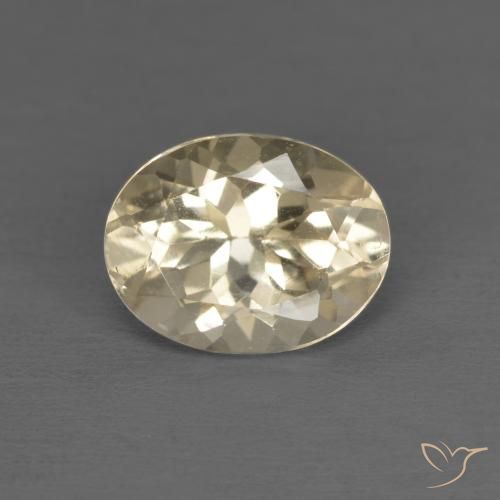 1.17ct Naturel Doré léger Morganite, ovale, VVS-VS